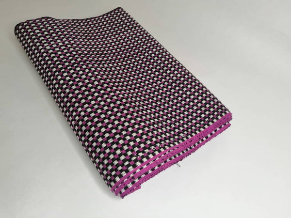 Pagne Royal tissé main, bleu indigo et ivoire, tissé au Burkina Faso, Mon Faso Dan Fani