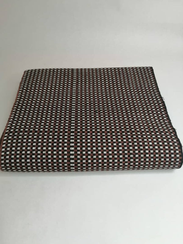 Pagne Royal tissé main, noir et blanc, tissé au Burkina Faso, Mon Faso Dan Fani