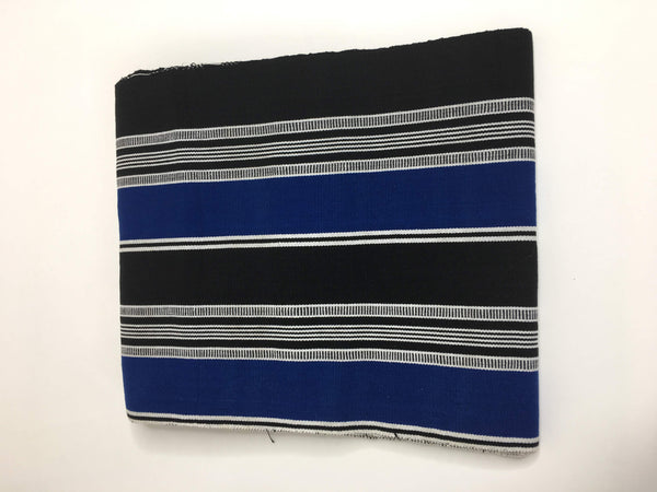 Pagne tissé main, noir et blanc, tissé au Burkina Faso, Mon Faso Dan Fani