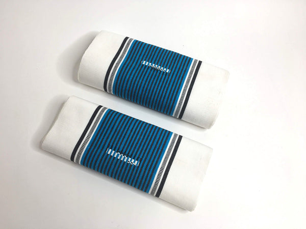 Pagne Foupoko tissé main, noir et blanc, tissé au Burkina Faso, Mon Faso Dan Fani