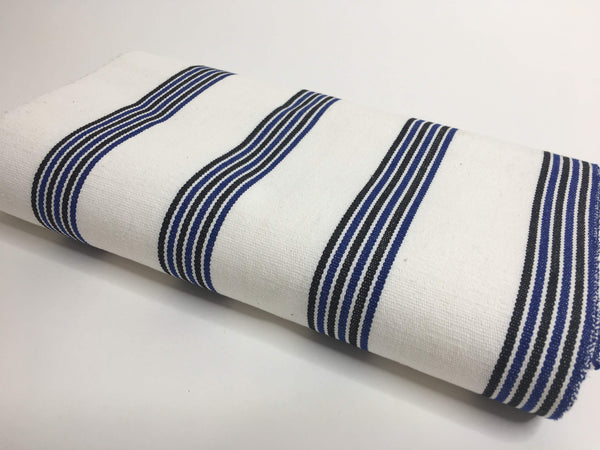 Pagne tissé main, noir et blanc, tissé au Burkina Faso, Mon Faso Dan Fani