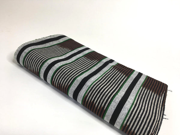 Pagne Foupoko tissé main, noir et blanc, tissé au Burkina Faso, Mon Faso Dan Fani