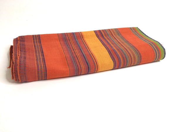 Pagne Foupoko tissé main, noir et bleu, tissé au Burkina Faso, Mon Faso Dan Fani