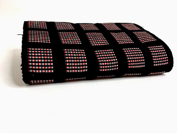 Pagne Foupoko tissé main, noir et blanc, tissé au Burkina Faso, Mon Faso Dan Fani