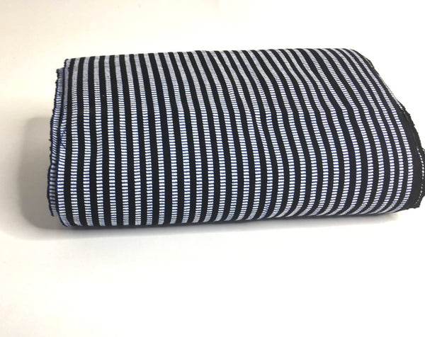 Pagne Foupoko tissé main, noir et blanc, tissé au Burkina Faso, Mon Faso Dan Fani