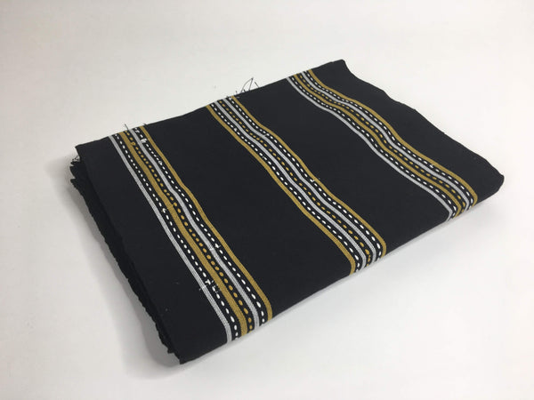 Pagne Foupoko tissé main, noir et blanc, tissé au Burkina Faso, Mon Faso Dan Fani