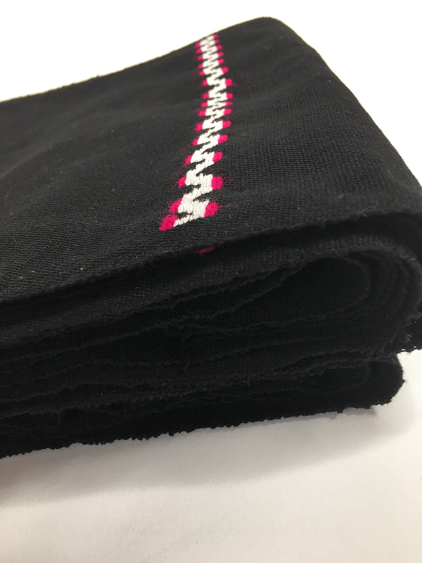 Pagne Royal tissé main, noir et blanc, tissé au Burkina Faso, Mon Faso Dan Fani