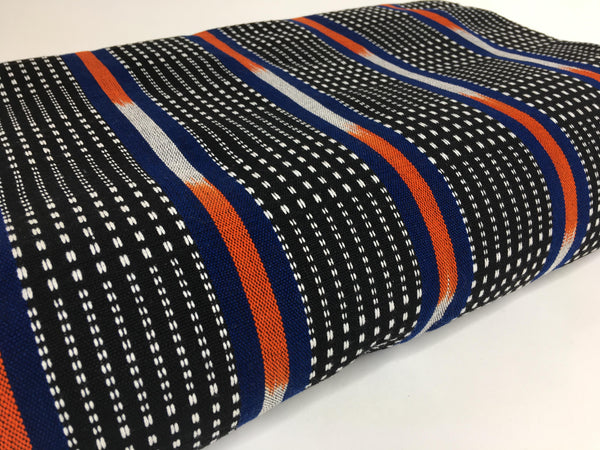 Pagne Foupoko tissé main, noir et blanc, tissé au Burkina Faso, Mon Faso Dan Fani