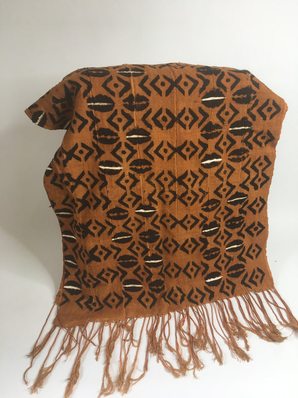 Pagne Bogolan tissé main, noir et blanc, artisanal d’Afrique de l’Ouest, Mon Faso Dan Fani