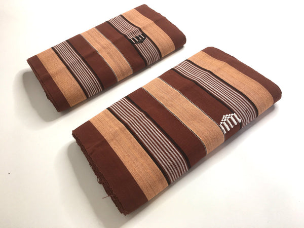 Pagne Foupoko tissé main, noir et blanc, tissé au Burkina Faso, Mon Faso Dan Fani