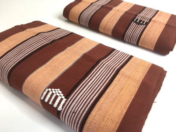 Pagne Foupoko tissé main, noir et blanc, tissé au Burkina Faso, Mon Faso Dan Fani