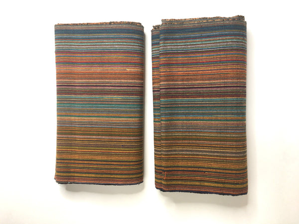 Pagne Foupoko tissé main, rouge et marron, tissé au Burkina Faso, Mon Faso Dan Fani