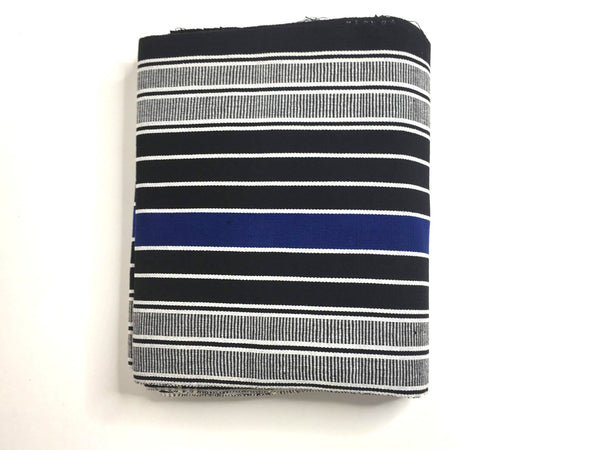 Pagne tissé main, noir et blanc, tissé au Burkina Faso, Mon Faso Dan Fani