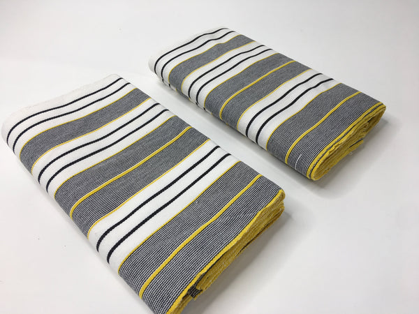 Pagne Foupoko tissé main, noir et blanc, tissé au Burkina Faso, Mon Faso Dan Fani