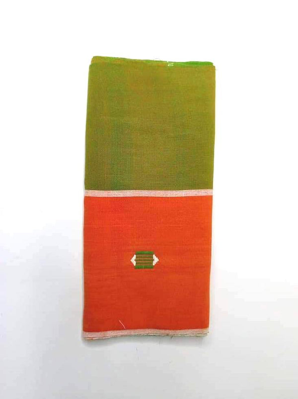 Pagne Foupoko tissé main, blanc et vert, tissé au Burkina Faso, Mon Faso Dan Fani