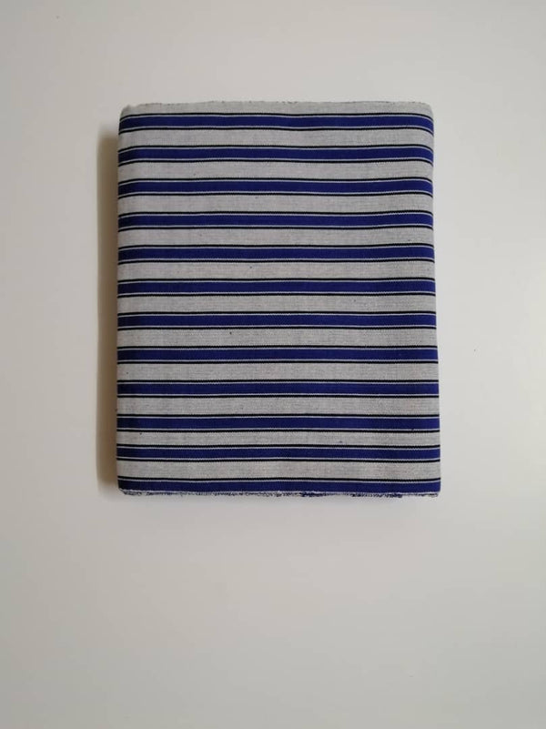 Pagne Foupoko tissé main, noir et blanc, tissé au Burkina Faso, Mon Faso Dan Fani