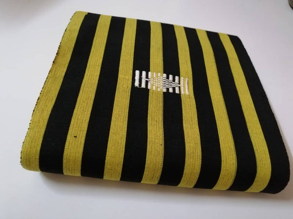 Pagne Foupoko tissé main, noir et blanc, tissé au Burkina Faso, Mon Faso Dan Fani