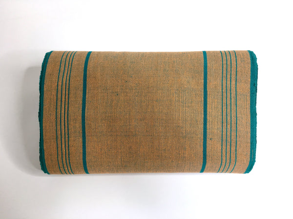 Pagne tissé main, vert et turquoise, tissé au Burkina Faso, Mon Faso Dan Fani