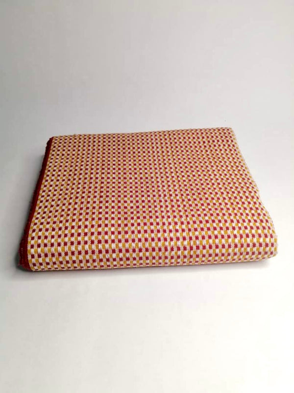 Pagne Royal tissé main, rouge et bordeaux, tissé au Burkina Faso, Mon Faso Dan Fani