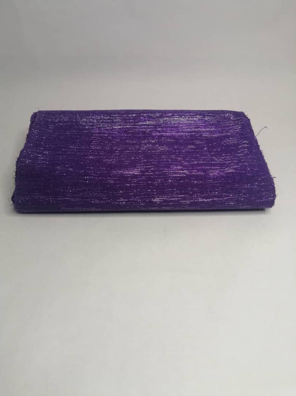 Pagne Foupoko tissé main, violet, tissé au Burkina Faso, Mon Faso Dan Fani