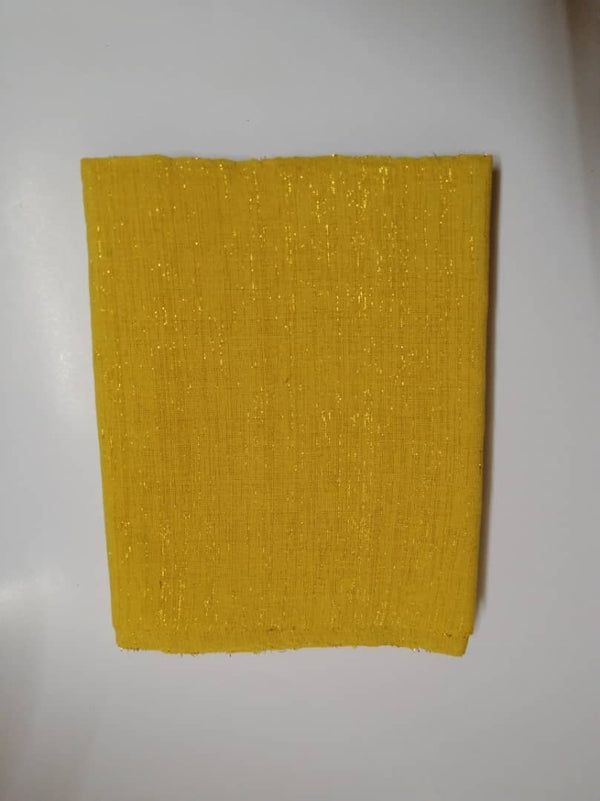 Pagne Foupoko tissé main, jaune, tissé au Burkina Faso, Mon Faso Dan Fani