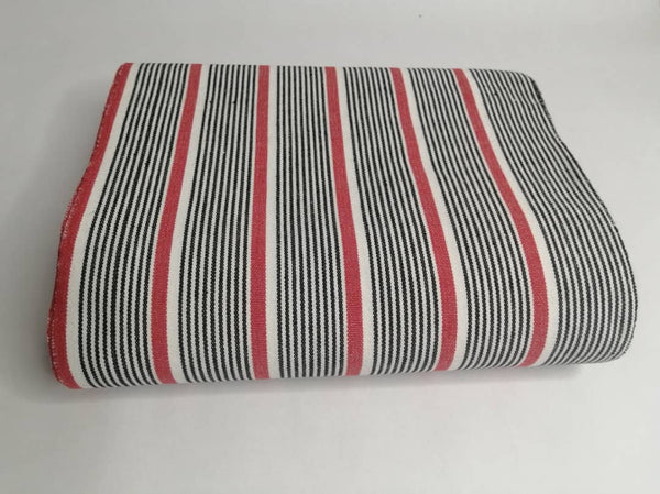 Pagne Foupoko tissé main, bleu indigo et ivoire, tissé au Burkina Faso, Mon Faso Dan Fani