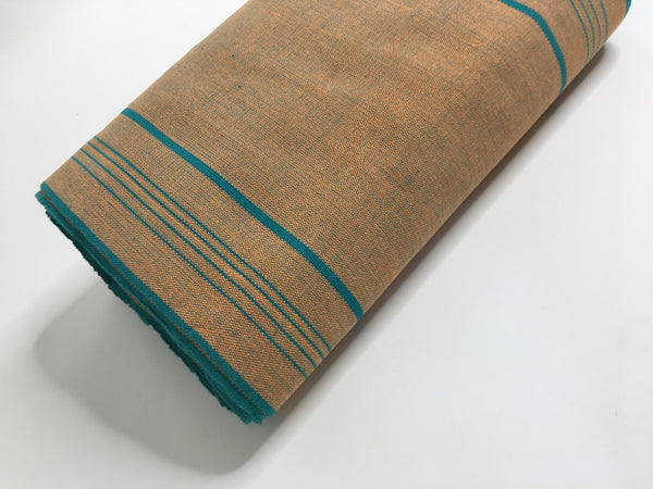 Pagne tissé main, vert et turquoise, tissé au Burkina Faso, Mon Faso Dan Fani