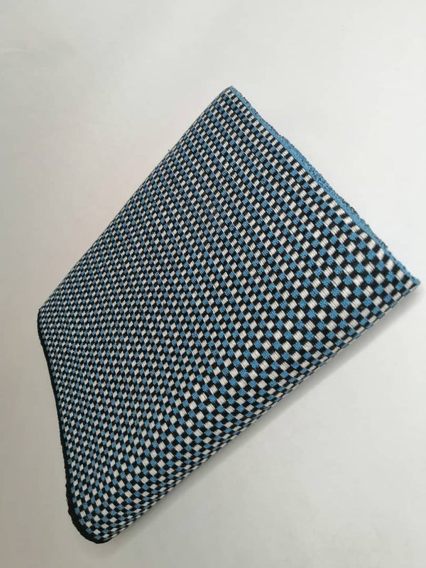 Pagne Royal tissé main, noir et blanc, tissé au Burkina Faso, Mon Faso Dan Fani