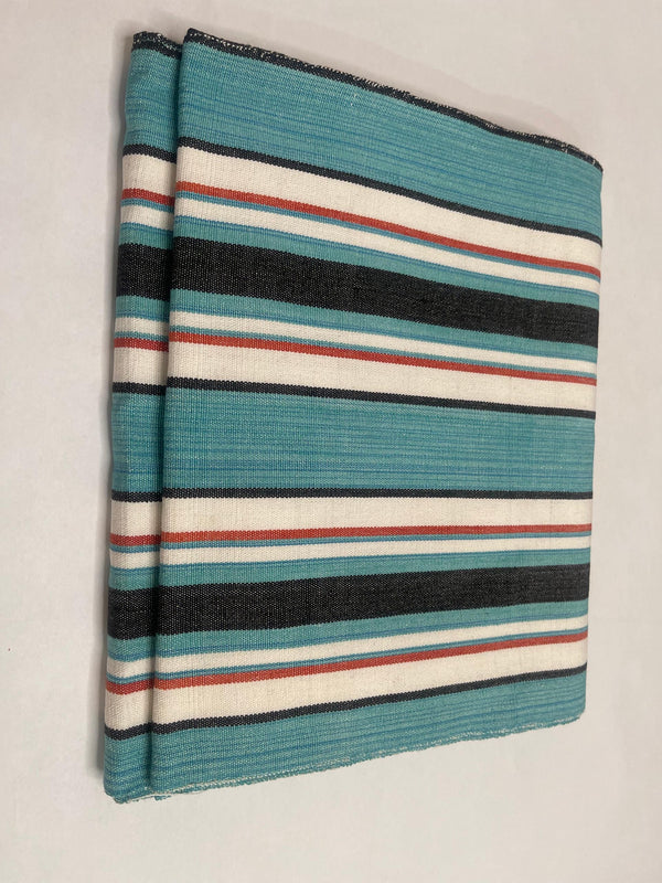 Pagne Foupoko tissé main, bleu indigo et ivoire, tissé au Burkina Faso, Mon Faso Dan Fani