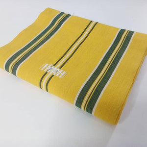 Pagne Foupoko tissé main, blanc et bleu, tissé au Burkina Faso, Mon Faso Dan Fani