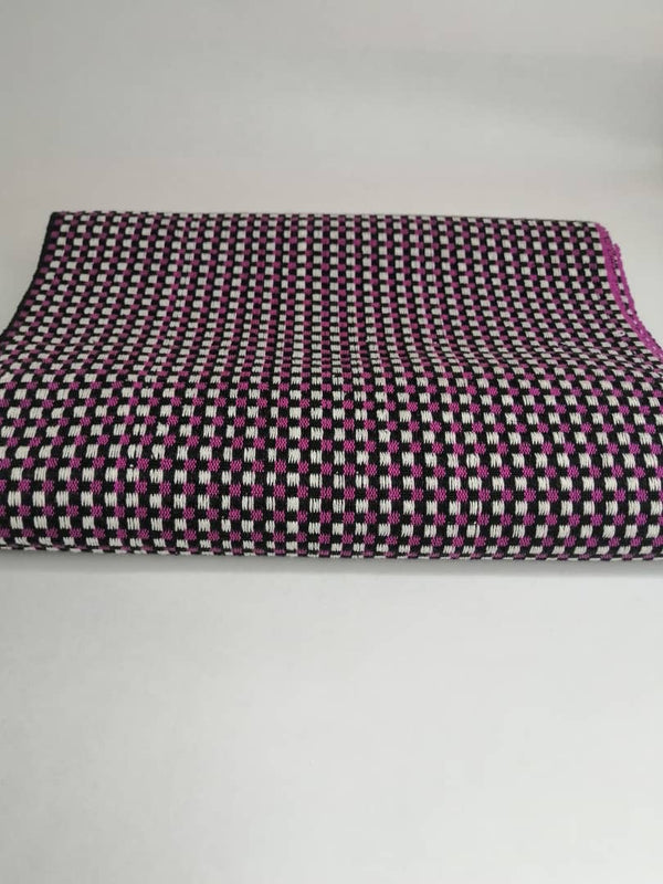 Pagne Royal tissé main, bleu indigo et ivoire, tissé au Burkina Faso, Mon Faso Dan Fani