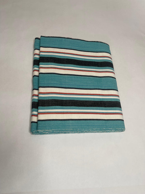 Pagne Foupoko tissé main, bleu indigo et ivoire, tissé au Burkina Faso, Mon Faso Dan Fani