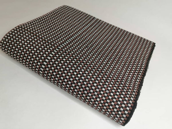 Pagne Royal tissé main, noir et blanc, tissé au Burkina Faso, Mon Faso Dan Fani