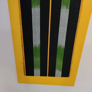 Pagne Foupoko tissé main, bleu indigo et ivoire, tissé au Burkina Faso, Mon Faso Dan Fani