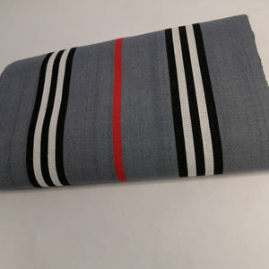 Pagne Foupoko tissé main, bleu indigo et ivoire, tissé au Burkina Faso, Mon Faso Dan Fani