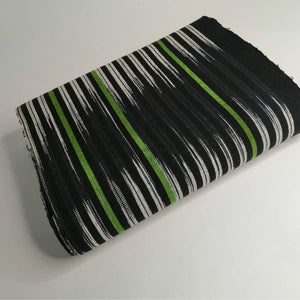 Pagne Foupoko tissé main, noir et blanc, tissé au Burkina Faso, Mon Faso Dan Fani