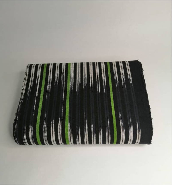 Pagne Foupoko tissé main, noir et blanc, tissé au Burkina Faso, Mon Faso Dan Fani