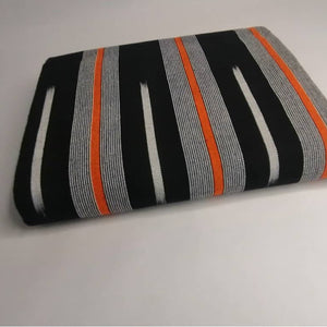 Pagne Foupoko tissé main, noir et blanc, tissé au Burkina Faso, Mon Faso Dan Fani