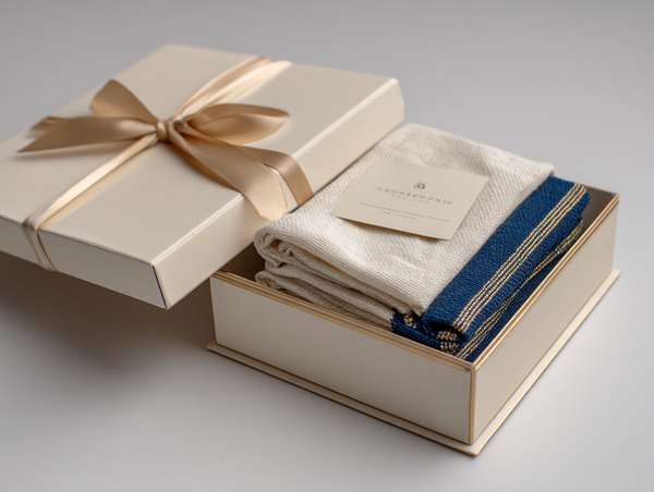 Emballage cadeau Mon Faso Dan Fani – boîte/ruban, carte manuscrit