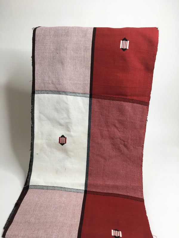 Pagne Foupoko tissé main, noir et blanc, tissé au Burkina Faso, Mon Faso Dan Fani