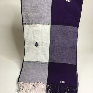 Pagne Foupoko tissé main, noir et blanc, tissé au Burkina Faso, Mon Faso Dan Fani