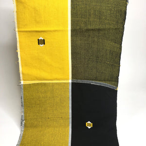 Pagne Foupoko tissé main, noir et blanc, tissé au Burkina Faso, Mon Faso Dan Fani