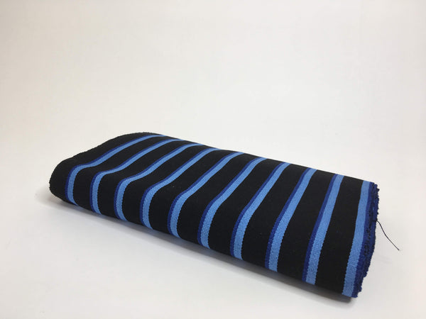 Pagne  tissé main, noir et bleu, tissé au Burkina Faso, Mon Faso Dan Fani