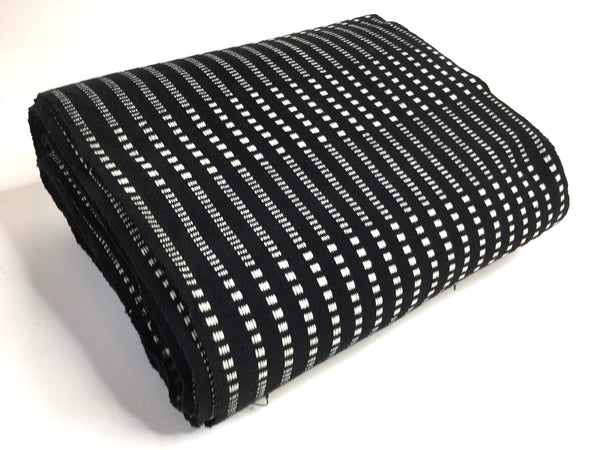 Pagne Foupoko tissé main, noir et blanc, tissé au Burkina Faso, Mon Faso Dan Fani