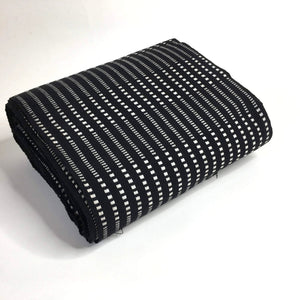 Pagne Foupoko tissé main, noir et blanc, tissé au Burkina Faso, Mon Faso Dan Fani