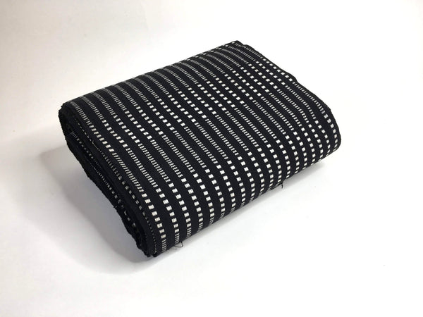 Pagne Foupoko tissé main, noir et blanc, tissé au Burkina Faso, Mon Faso Dan Fani