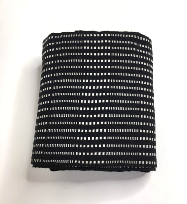 Pagne Foupoko tissé main, noir et blanc, tissé au Burkina Faso, Mon Faso Dan Fani