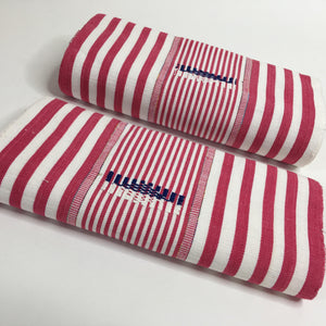 Pagne Foupoko tissé main, blanc et bleu, tissé au Burkina Faso, Mon Faso Dan Fani