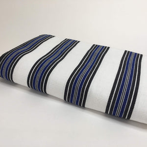 Pagne  tissé main, noir et blanc, tissé au Burkina Faso, Mon Faso Dan Fani