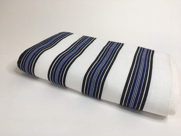 Pagne  tissé main, noir et blanc, tissé au Burkina Faso, Mon Faso Dan Fani